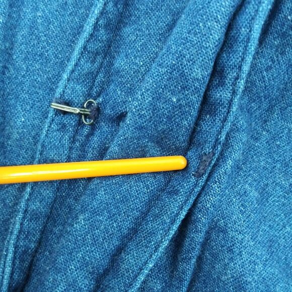 Mosaic Jacket Womens Size 8 Blue Collared Short Sleeve Open Front - Picture 8 of 8